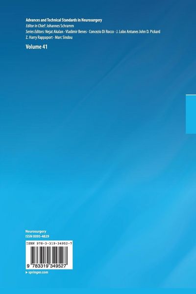 Produktbild: Advances and Technical Standards in Neurosurgery