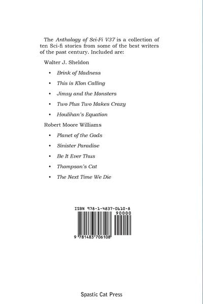 Produktbild: Anthology of Sci-Fi V37, the Pulp Writers