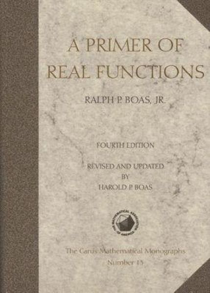Produktbild: A Primer of Real Functions