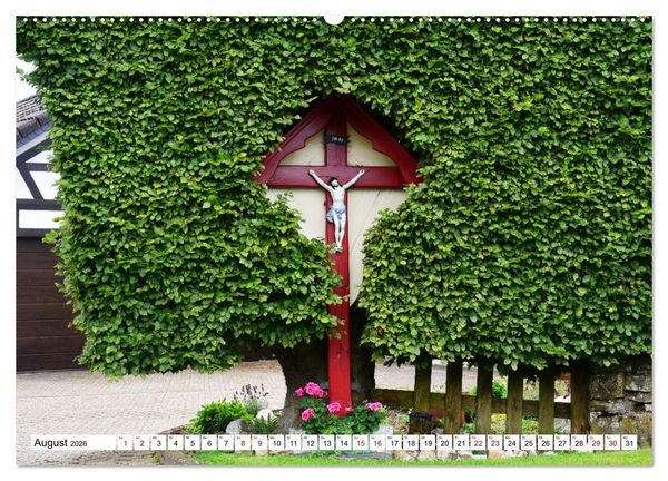 Produktbild: Kreuze und Kruzifixe rund um Simmerath in der Eifel (hochwertiger Premium Wandkalender 2026 DIN A2 quer), Kunstdruck in Hochglanz