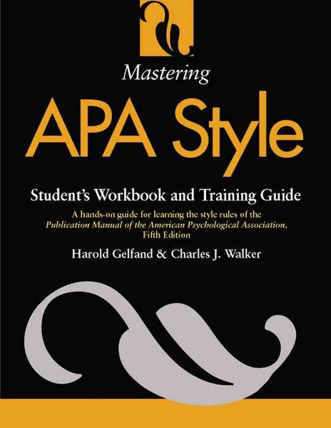 Produktbild: Mastering APA Style: Student's Workbook and Training Guide