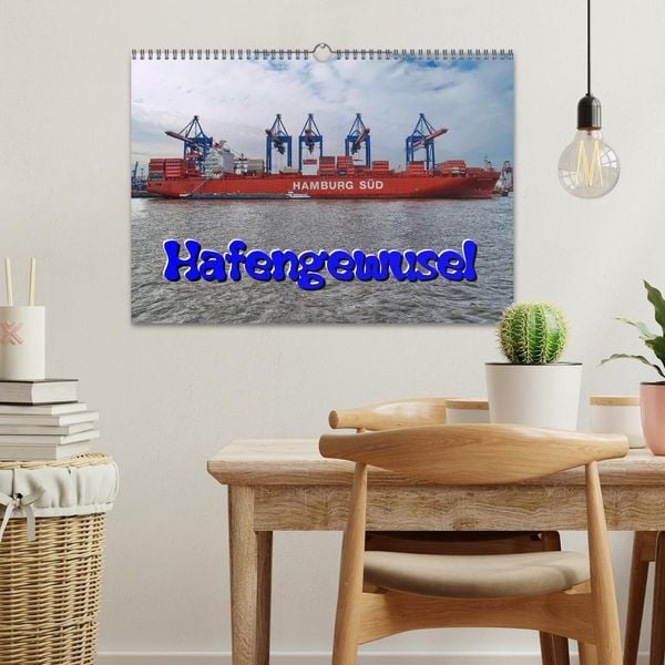 Produktbild: Hafengewusel (Wandkalender 2026 DIN A3 quer), CALVENDO Monatskalender