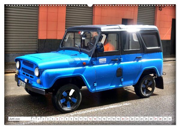 Produktbild: Cuba Jeeps - Gel&auml;ndewagen Oldtimer (Wandkalender 2026 DIN A2 quer), CALVENDO Monatskalender