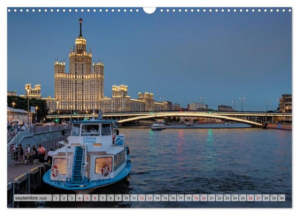 Produktbild: Perspectives de Moscou (Calendrier mural 2026 DIN A3 vertical), CALVENDO calendrier mensuel