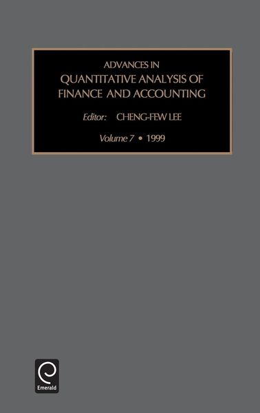 Produktbild: Advances in Quantitative Analysis of Finance and Accounting