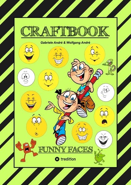 Produktbild: Craftbook - Kreatives Zeichnen - Lustige Gesichter und Mimiken - R&auml;tsel - Tolle Malvorlagen - Selbstportr&auml;t