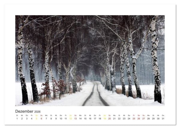 Produktbild: Weserbergland Impressionen (Wandkalender 2026 DIN A3 quer), CALVENDO Monatskalender
