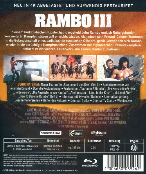 Produktbild: Rambo III / Uncut