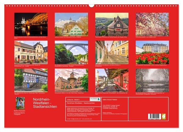 Produktbild: Nordrhein-Westfalen - Stadtansichten (Wandkalender 2026 DIN A2 quer), CALVENDO Monatskalender