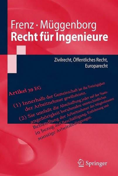 Produktbild: Recht f&uuml;r Ingenieure