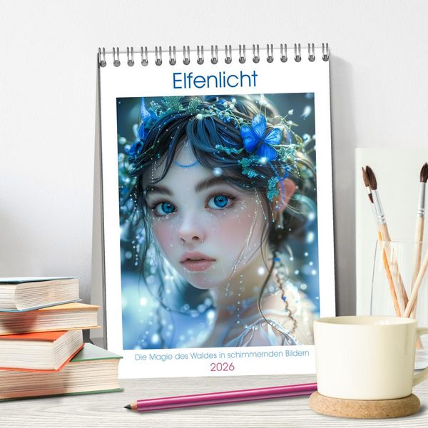 Produktbild: Elfenlicht (Tischkalender 2026 DIN A5 hoch), CALVENDO Monatskalender