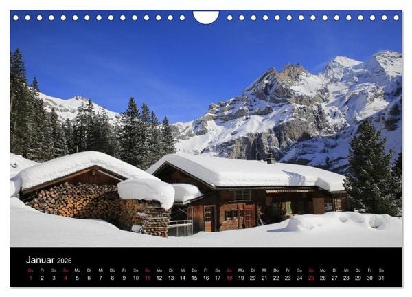 Produktbild: Unterwegs in den Schweizer Bergen - swissmountainview.ch (Wandkalender 2026 DIN A4 quer), CALVENDO Monatskalender