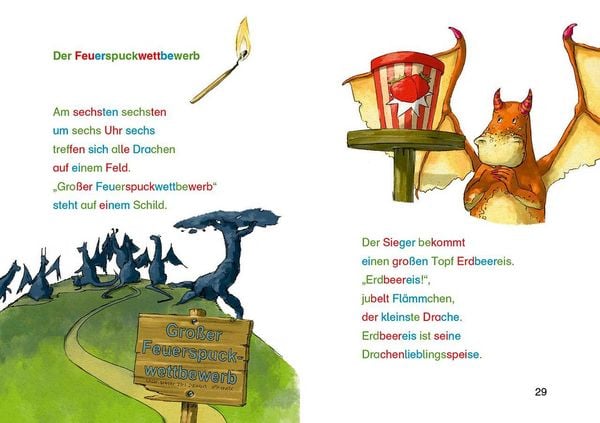 Produktbild: Silbengeschichten zum Lesenlernen - Drachengeschichten