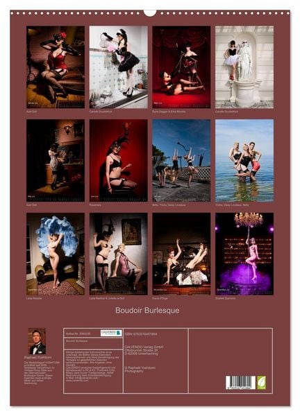 Produktbild: Boudoir Burlesque (Wandkalender 2026 DIN A2 hoch), CALVENDO Monatskalender