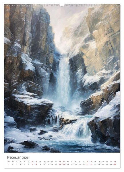 Produktbild: Licht und Schatten - Schluchten im Jahreskreis (hochwertiger Premium Wandkalender 2026 DIN A2 hoch), Kunstdruck in Hochglanz