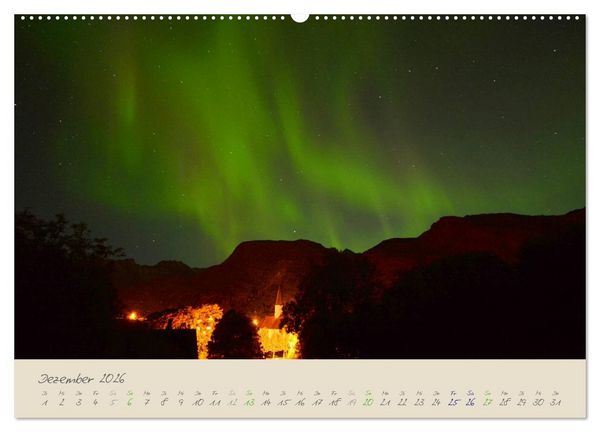 Produktbild: Zauber des Nordlichts - Aurora borealis (Wandkalender 2026 DIN A2 quer), CALVENDO Monatskalender