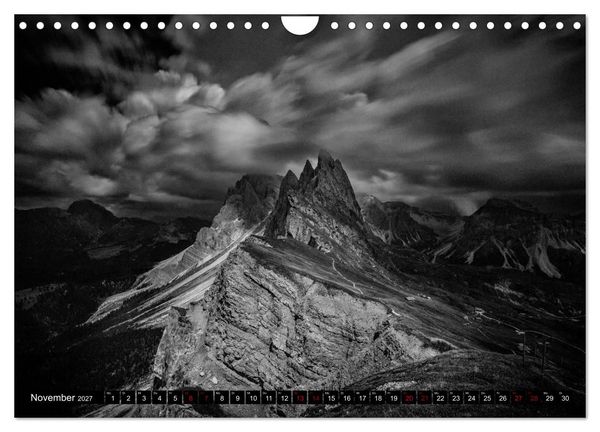 Produktbild: Dramatik in SW (Wandkalender 2027 DIN A4 quer), CALVENDO Monatskalender