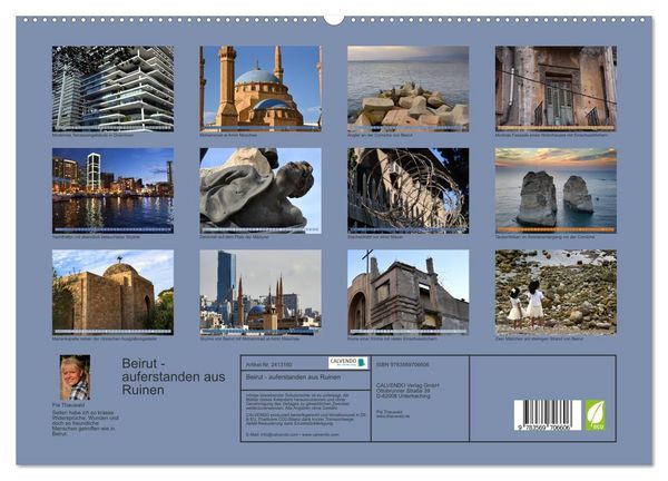 Produktbild: Beirut - auferstanden aus Ruinen (hochwertiger Premium Wandkalender 2027 DIN A2 quer), Kunstdruck in Hochglanz