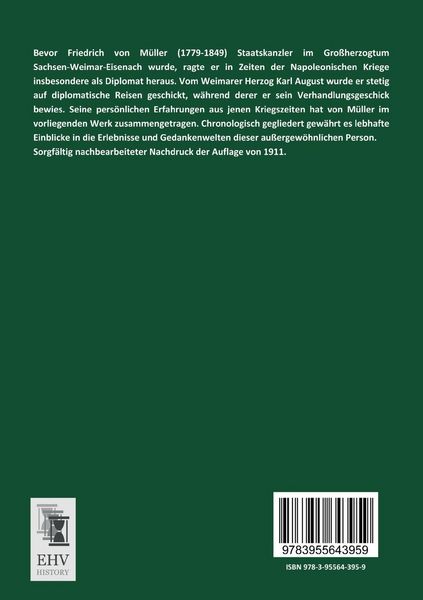 Produktbild: Erinnerungen aus den Kriegszeiten von 1806-1813