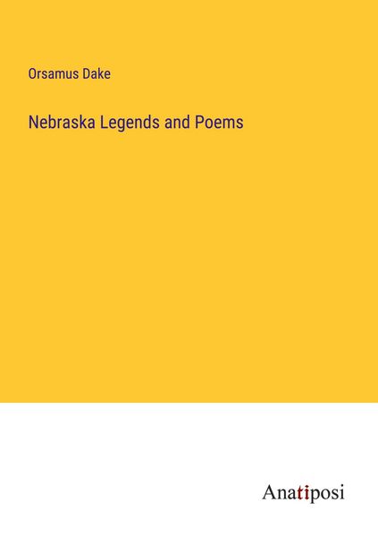 Produktbild: Nebraska Legends and Poems