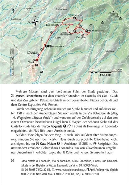 Produktbild: Toskana 30 Touren im H&uuml;gelland, dem Apennin und den Apuanischen Alpen