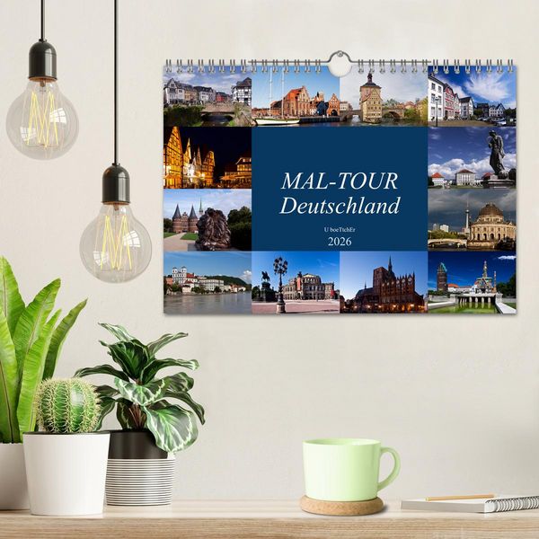 Produktbild: MAL-TOUR Deutschland (Wandkalender 2026 DIN A4 quer), CALVENDO Monatskalender