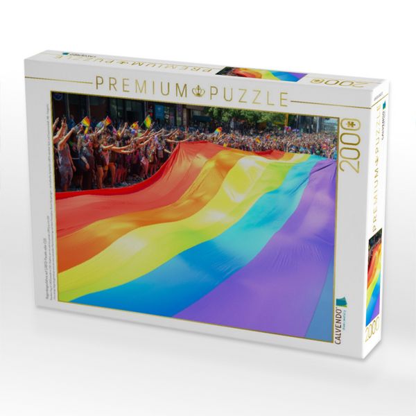 Produktbild: CALVENDO Puzzle Regenbogenfahne auf LGBTQ-Parade oder CSD | 2000 Teile Lege-Gr&ouml;&szlig;e 90x67cm Foto-Puzzle f&uuml;r gl&uuml;ckliche Stunden