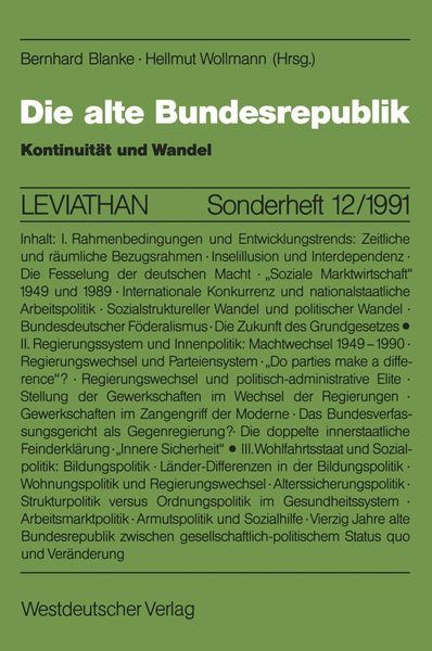 Produktbild: Die alte Bundesrepublik