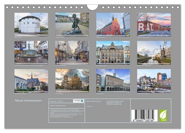 Produktbild: Neuss Impressionen (Wandkalender 2026 DIN A4 quer), CALVENDO Monatskalender