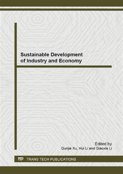 Produktbild: Sustainable Development of Industry and Economy