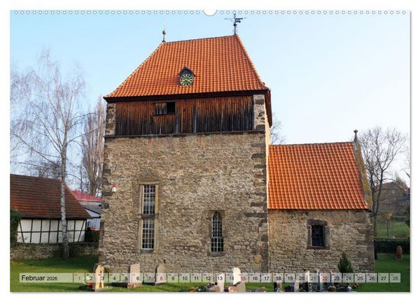 Produktbild: Wunderbares Th&uuml;ringen - besondere Dorfkirchen (hochwertiger Premium Wandkalender 2026 DIN A2 quer), Kunstdruck in Hochglanz