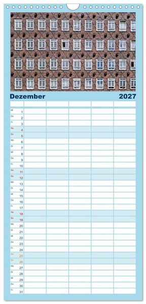 Produktbild: Familienplaner 2027 - Freie Hansestadt Hamburg mit 5 Spalten (Wandkalender, 21 x 45 cm) CALVENDO