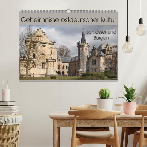 Produktbild: Geheimnisse ostdeutscher Kultur - Schl&ouml;sser und Burgen (Wandkalender 2026 DIN A2 quer), CALVENDO Monatskalender