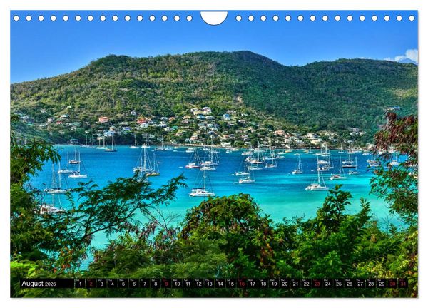Produktbild: The Caribbean - St. Lucia, The Grenadines and Grenada (Wall Calendar 2026 DIN A4 landscape), CALVENDO 12 Month Wall Calendar