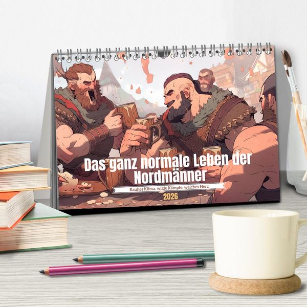 Produktbild: Das ganz normale Leben der Nordm&auml;nner (Tischkalender 2026 DIN A5 quer), CALVENDO Monatskalender