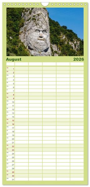 Produktbild: Familienplaner 2026 - Mein Sch&ouml;nes Rum&auml;nien mit 5 Spalten (Wandkalender, 21 x 45 cm) CALVENDO