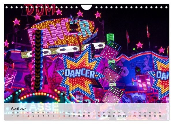 Produktbild: Lichterzauber auf dem Hamburger Dom (Wandkalender 2027 DIN A4 quer), CALVENDO Monatskalender