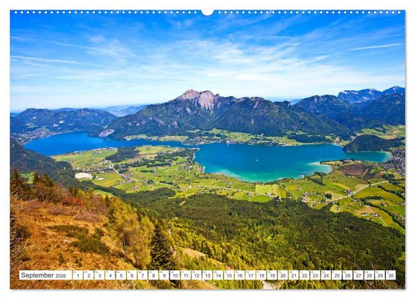 Produktbild: Der sch&ouml;ne Wolfgangsee im Salzkammergut (hochwertiger Premium Wandkalender 2026 DIN A2 quer), Kunstdruck in Hochglanz