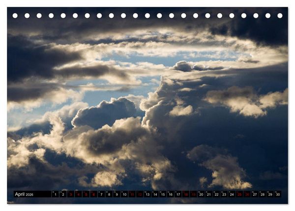 Produktbild: Faszination Wolken (Tischkalender 2026 DIN A5 quer), CALVENDO Monatskalender