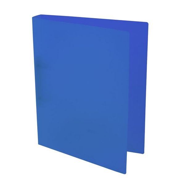 Produktbild: Idena Ringbuch PP 2 Ringe 35mm transluzent blau DIN A4