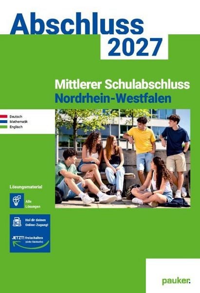 Produktbild: Mittlerer Schulabschluss Nordrhein-Westfalen | pauker L&ouml;sungsband 2027