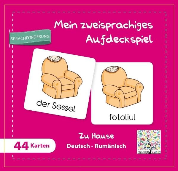 Produktbild: Mein zweisprachiges Aufdeckspiel Zu Hause Deutsch-Rum&auml;nisch (Kinderspiel)