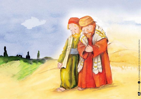 Produktbild: Die Emmausgeschichte. Kamishibai Bildkartenset.
