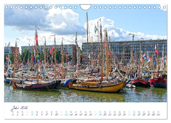 Produktbild: SAIL Amsterdam (Wandkalender 2026 DIN A4 quer), CALVENDO Monatskalender