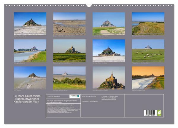 Produktbild: Le Mont-Saint-Michel - Sagenumwobener Klosterberg im Watt (Wandkalender 2026 DIN A2 quer), CALVENDO Monatskalender