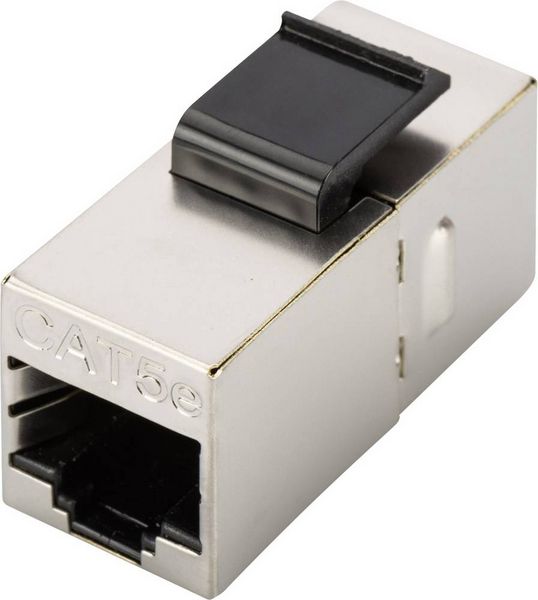 Produktbild: Digitus RJ45 / RJ45-Kupplung Netzwerk Adapter CAT 5e [1x RJ45-Buchse, RJ45-Buchse 8p8c - 1x RJ45-Buchse, RJ45-Buchse 8p8c] Nickel