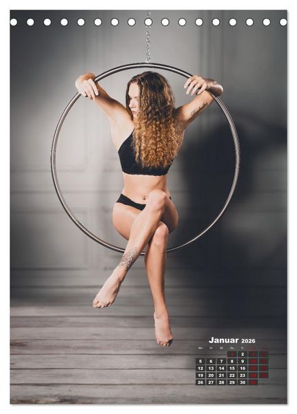 Produktbild: Aerial Hoop Magic (Tischkalender 2026 DIN A5 hoch), CALVENDO Monatskalender