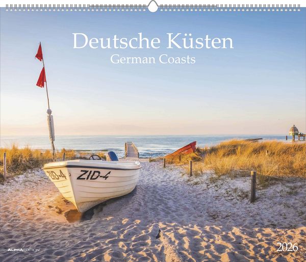 Produktbild: Deutsche Küsten 2026 - Bildkalender XXL 60x50 cm - hochwertiger Wandkalender im Querformat - Landschaftskalender - Wandplaner
