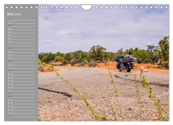 Produktbild: Biker Paradies - Die Canyons der USA (Wandkalender 2026 DIN A4 quer), CALVENDO Monatskalender