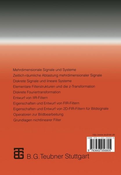 Produktbild: Mehrdimensionale Signalverarbeitung